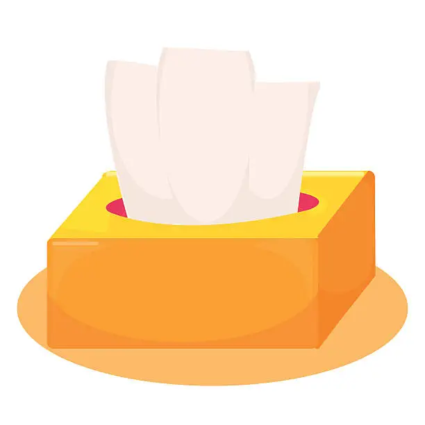 Vector illustration of tissue box