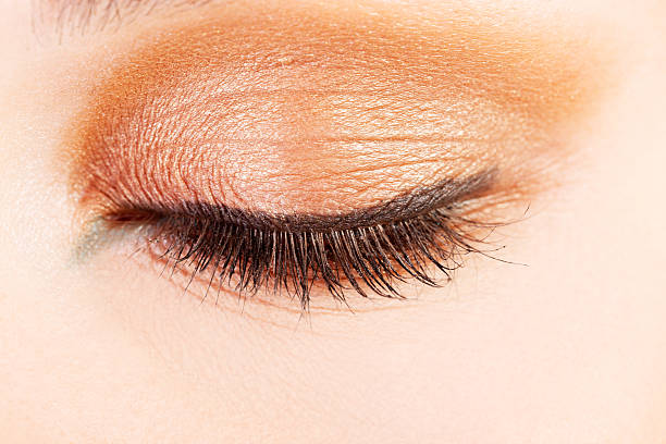 istock Female's closed eye. 465832683