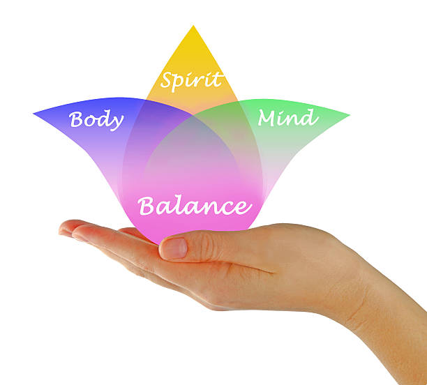 Body, spirit, mind Balance stock photo