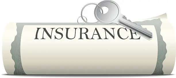 Vector illustration of Home insurance