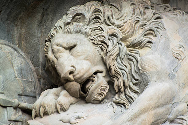 istock Dying lion monument in Lucerne, Switzerland 465838487