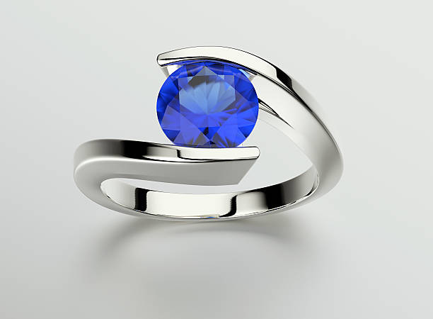 istock Ring with Diamond. Jewelry background 465840604