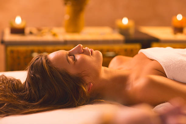 istock Woman at the spa. 465840874
