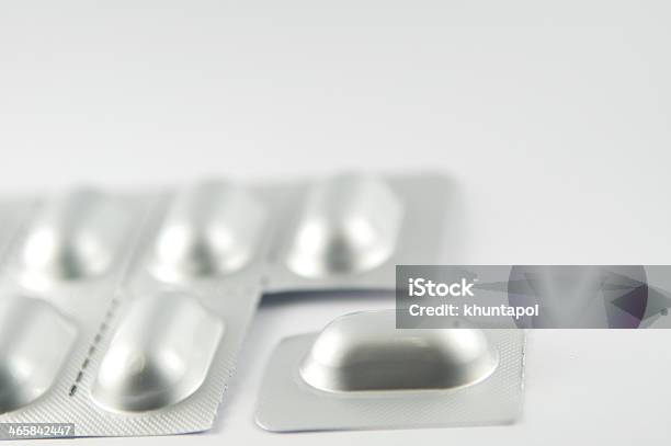 One Tablet Take From Blister Pack Show Unit Dose Stock Photo - Download Image Now - Assistance, Blister, Capsule - Medicine