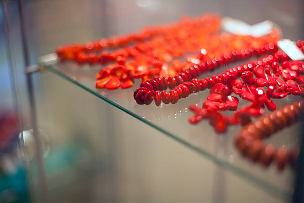 texture of red beads