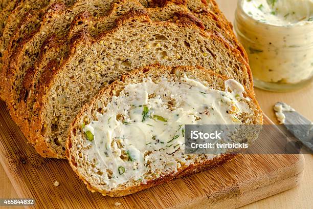 Fresh Baked Whole Grains And Seeded Bread Stock Photo - Download Image Now - Herb Butter, Baguette, 2015