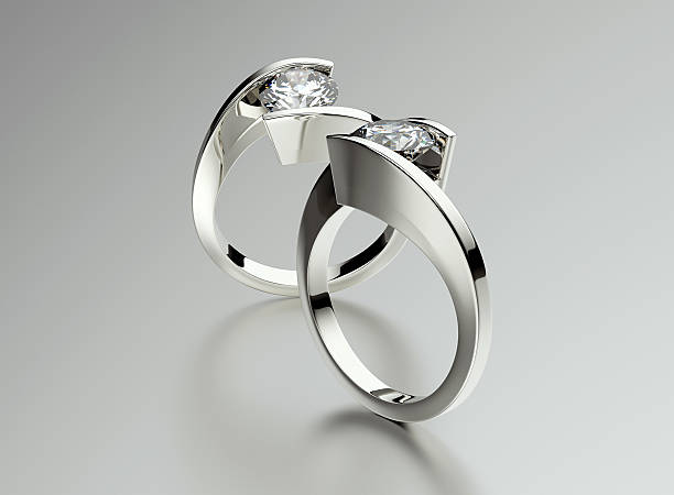 istock Ring with Diamond. Jewelry background 465845654