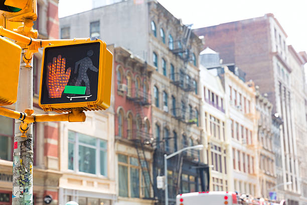 istock Soho stop peaton redlight in Manhattan New York 465845686