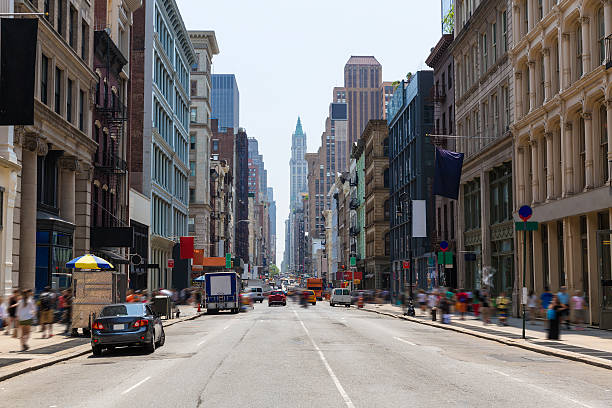 Soho building facades in Manhattan New York City Soho buildings facade in Manhattan New York City NYC USA soho new york stock pictures, royalty-free photos & images