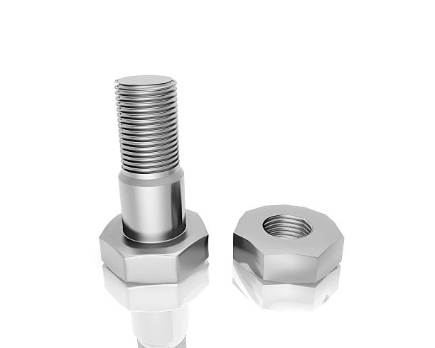 istock bolt and screw nut  isolated on white background 465849440
