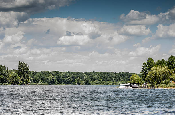 istock Recreational lake and dock 465849706