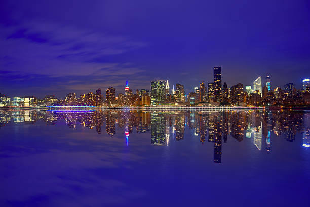 istock Manhattan New York sunset skyline from East 465852724