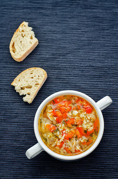 istock chicken soup with rice and peppers 465852986