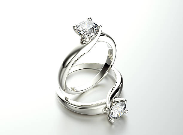 istock Ring with Diamond. Jewelry background 465854048