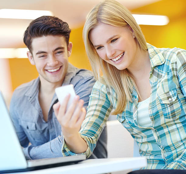 istock Their friend sent them a funny picture! 465857467