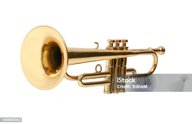 Trumpet Stock Photo - Download Image Now - Trumpet, Cut Out, Musical Instrument