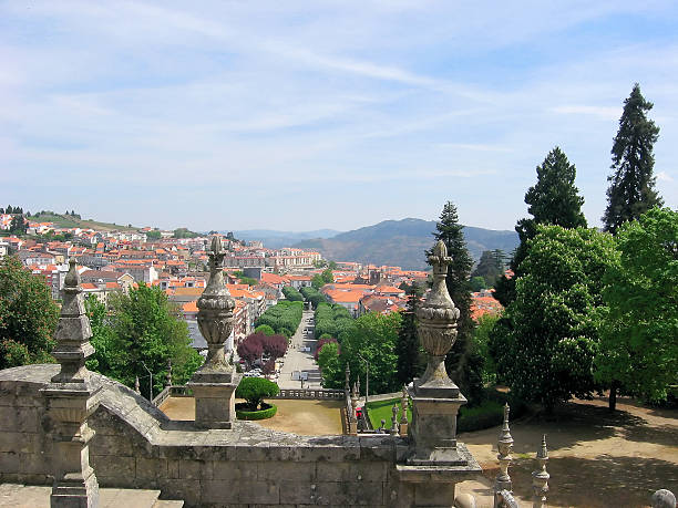istock View over the red european roofs 465864825