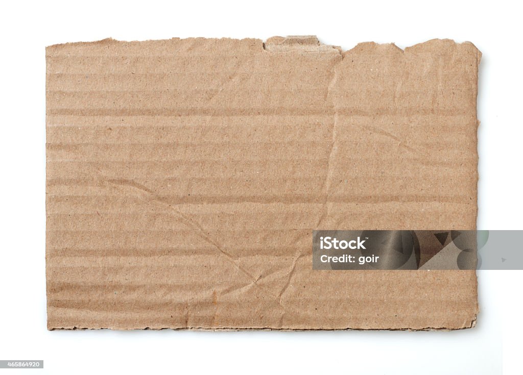 Cardboard piece Piece of a cardboard isolated on white Cardboard Stock Photo