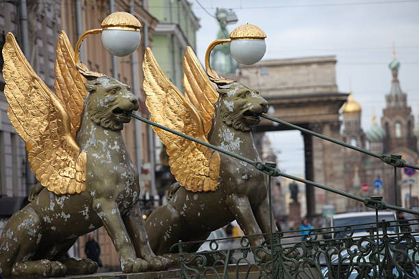 istock Griffins guard the St. Petersburg 465865076
