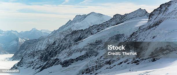 Alpine Alps Mountain Landscape At Jungfraujoch Top Of Europe Switzerland Stock Photo - Download Image Now