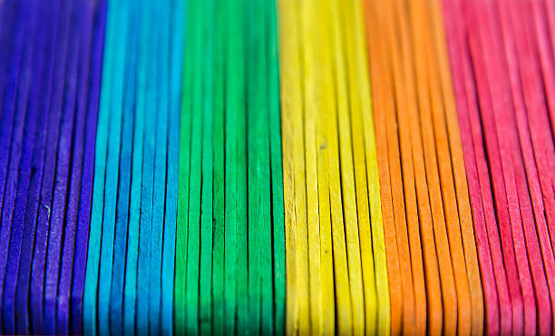 istock Colorful wooden stripe 465866026
