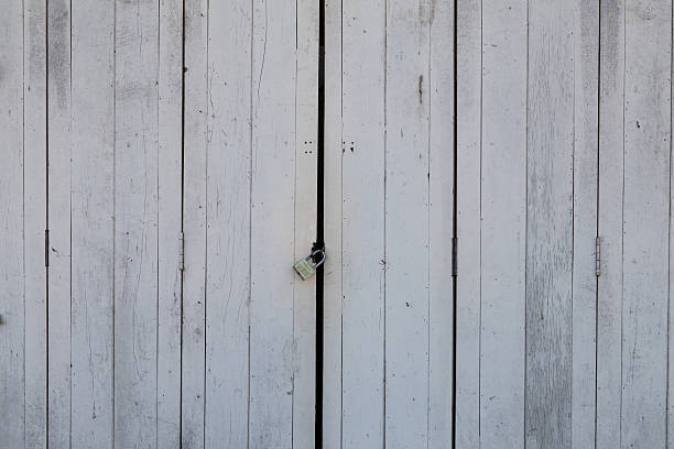 istock White painted wooden wall background 465866148