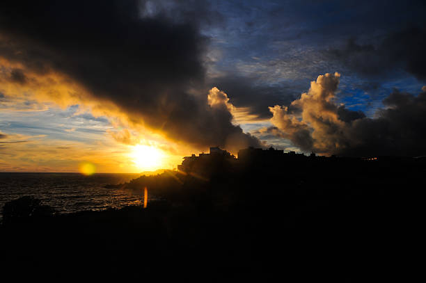 Sea Village at SunsetLandscape in South of Tenerife Canary Island Spain