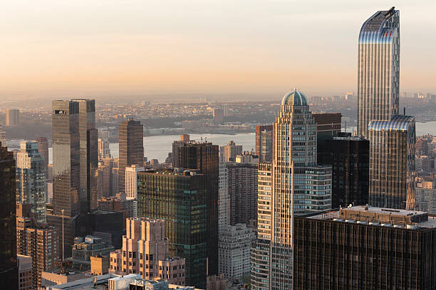 istock Skyscrapers in Sunset Light, New York, Midtown Manhattan 465869462