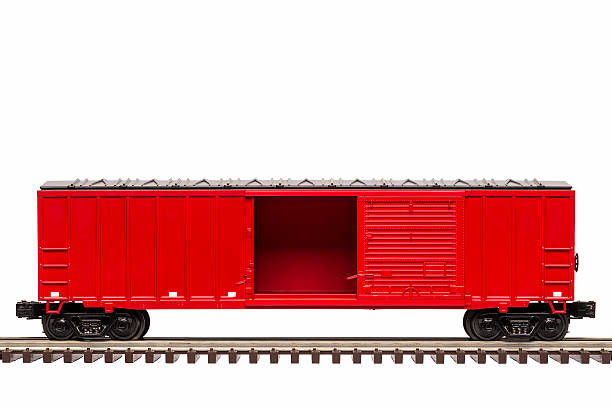 赤い箱にドアを開ける - train door vehicle door open ストックフォトと画像