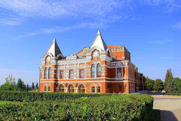 istock Landscape with historic theater and blue sky 465874891