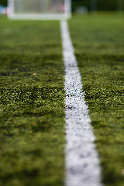 istock Line on soccer pitch 465876762