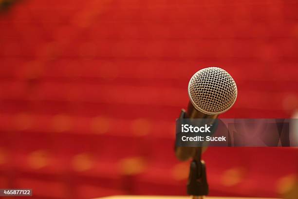 Microphone Stock Photo - Download Image Now - 2015, Accessibility, Awards Ceremony