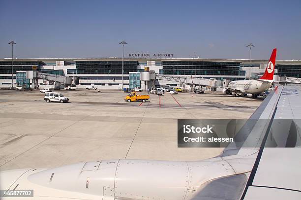 Turkish International Airport In Istanbul Stock Photo - Download Image Now - 2015, Aerospace Industry, Air Vehicle