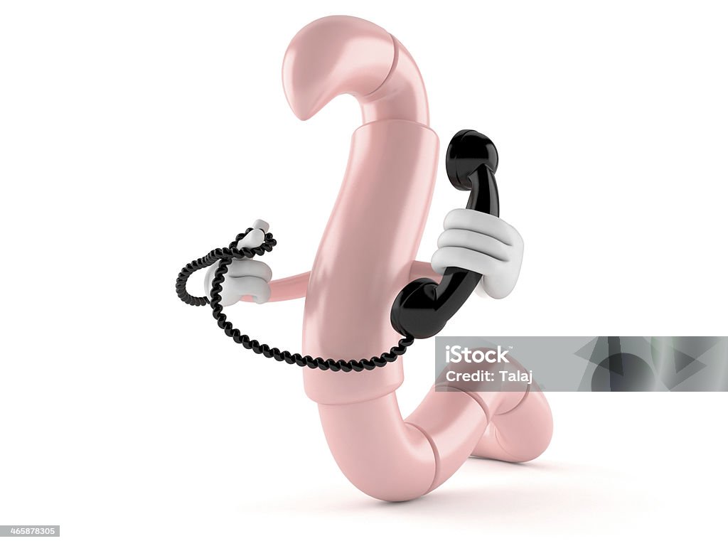 Wurm - Lizenzfrei Am Telefon Stock-Foto