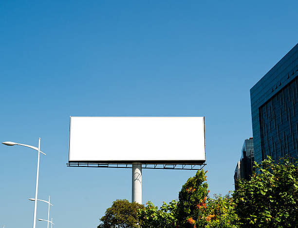 istock Blank billboard at side of road 465879647