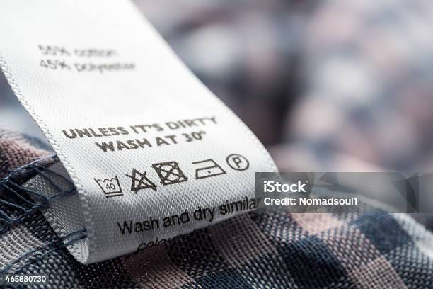 Cloth Label Stock Photo - Download Image Now - 2015, Advice, Animal Markings