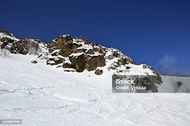 Beautiful Snowcapped Caucasus Mountains Stock Photo - Download Image Now - 2015, Horizontal, Krasnaya Polyana - Sochi