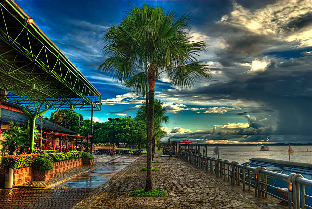 Belem do Para, Brazil. This is a photograph from Estacao das Docas in the city of Belem do Para, in Brazil, toned with HDR photographic techniques. belém brazil stock pictures, royalty-free photos & images