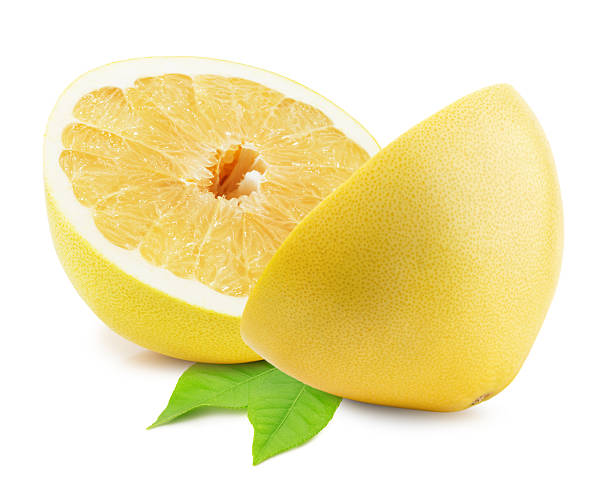 istock Pomelo or Chinese grapefruit isolated on the white background 465884480