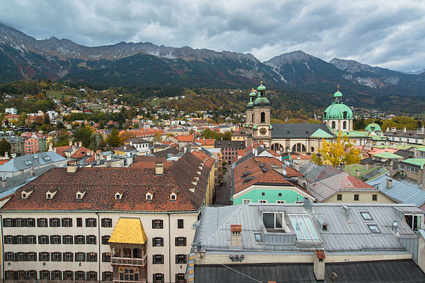 istock Innsbruck Austria - architecture and nature background 465891269