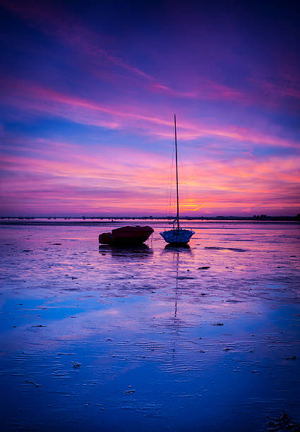 istock Sunset coastal scene of Poole Harbour 465892576