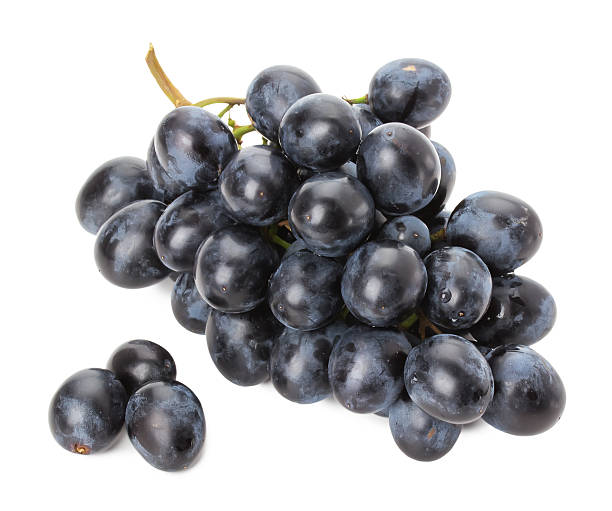 istock purple grapes isolated on the white background 465893230
