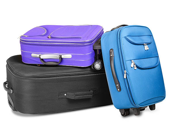 Three Suitcases stock photo