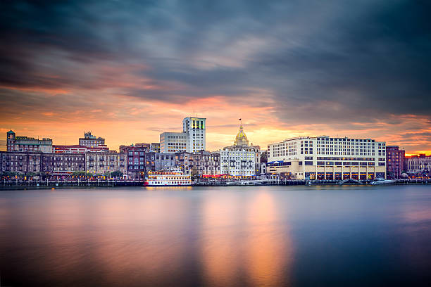istock Savannah, Georgia, USA downtown Skyline 465894066