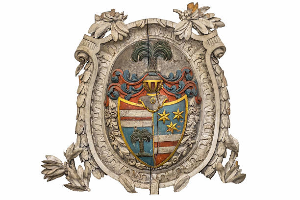 bas-릴리프 - coat of arms 뉴스 사진 이미지
