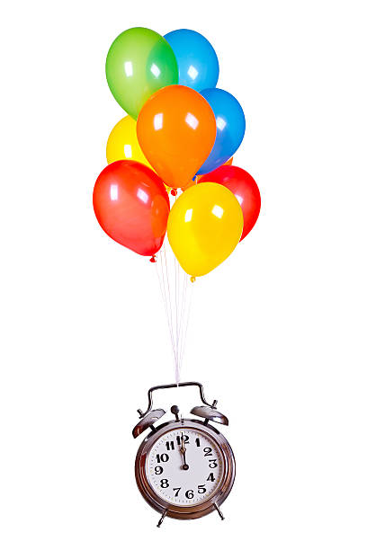 istock old alarm bell with balloons 465895803