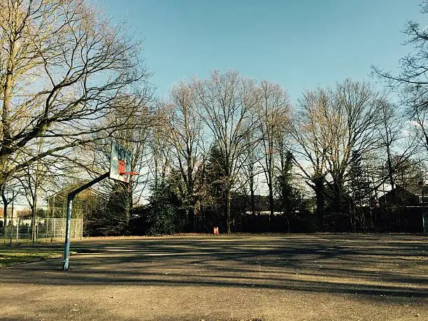Basketball Old school Basketballcourt in Enschede The Netherlands