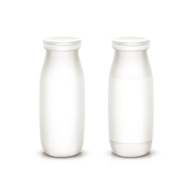 istock Vector Set of Blank White Bottles for Milk or Yogurt 465897282