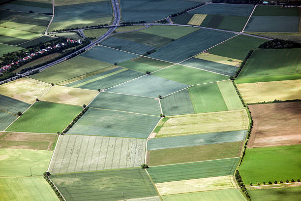 istock aerial landscape view in rural Eiffel area 465904619