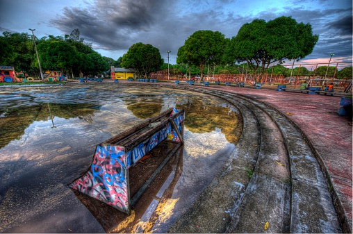 This is a photograph from Castanhal, in Para State, Brazil, toned with HDR photographic techniques.